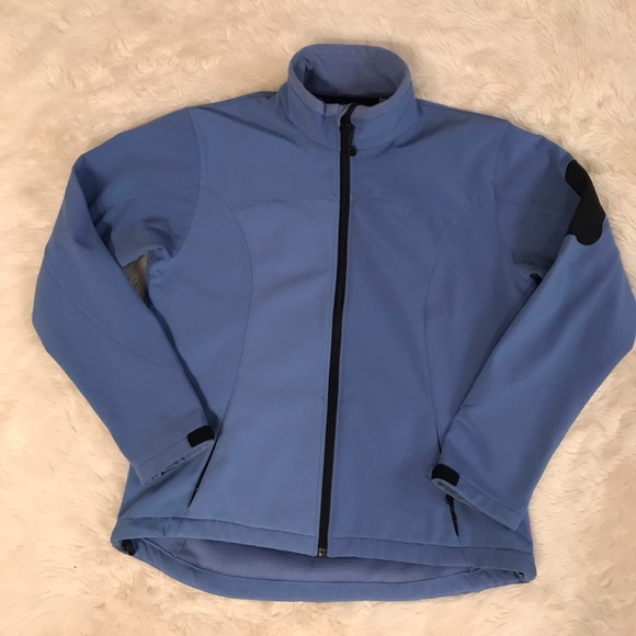 Black Diamond Full Zip Soft Shell L Blue Jacket - Picture 8 of 8